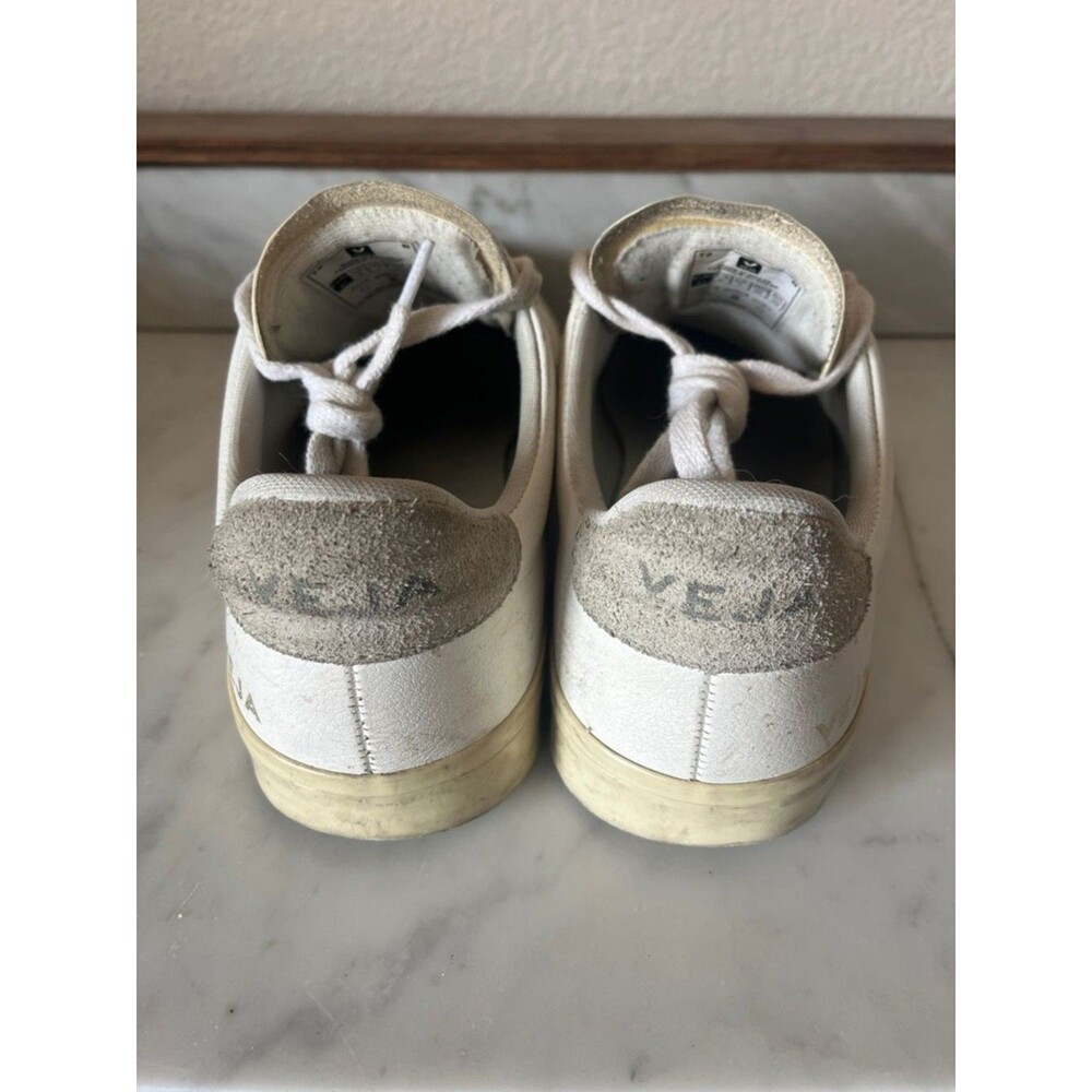 Veja CAMPO LEATHER WHITE NATURAL SUEDE EU 41 / US W 10 / US M 8 - Picture 3 of 7